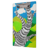 Bendy Tree Design Clouds Grassy Landscape Klembord (Links)