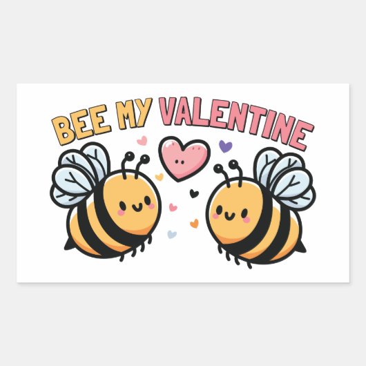 Bene Mijn Valentijn Rechthoekige Sticker (Voorkant)