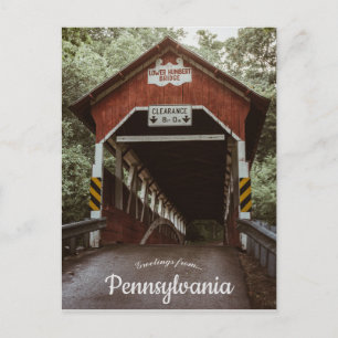 Beneden Humbert Bridge Somerset County Pennsylvani Briefkaart