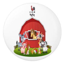 Beneden op de Boerderijen keramische ladeknoppen Knop