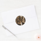 beneden perspectief wit ronde sticker (Envelop)