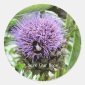 BENEDEN RONDE STICKER (Voorkant)