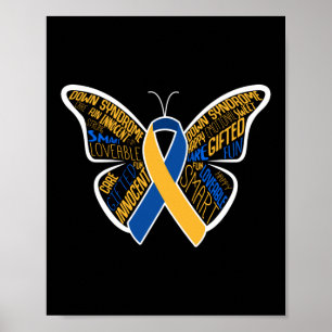 Beneden Syndrome Bewustheid Butterfly Speciaal Poster