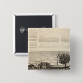 Benedict and Burnham Manufacturing Company Vierkante Button 5,1 Cm (Voorkant /achterkant)