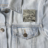 Benedict & Burnham Mfg Co. Vierkante Button 5,1 Cm (In situ)