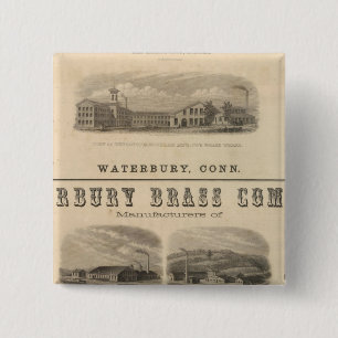 Benedict en Burnham Manufacturing Company Vierkante Button 5,1 Cm