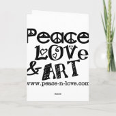 Bénédiction abondante "Rose d'hiver" Carte de vaca (Dos)