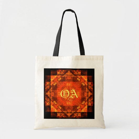 Bénédiction Abstraite Sac Monogramme Art (Devant)