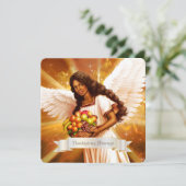 Bénédiction d'action de grâce. Carte à plat religi (Debout devant)