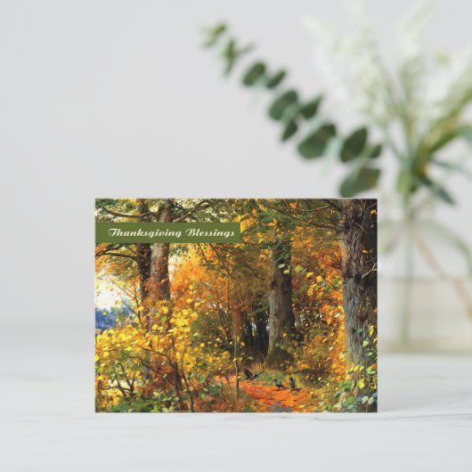 Bénédiction d'action de grâce. Carte postale Art (Debout devant)