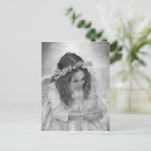 Bénédiction de colombe fille ange Carte postale (Debout devant)
