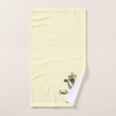 Bénédiction de croix de Pâques & lis (Serviette à main)