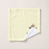 Bénédiction de croix de Pâques & lis (Gant de toilette)