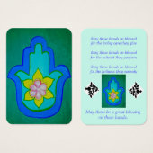 Bénédiction de la carte main (Devant & derrière)