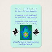 Bénédiction de la carte main (Dos)