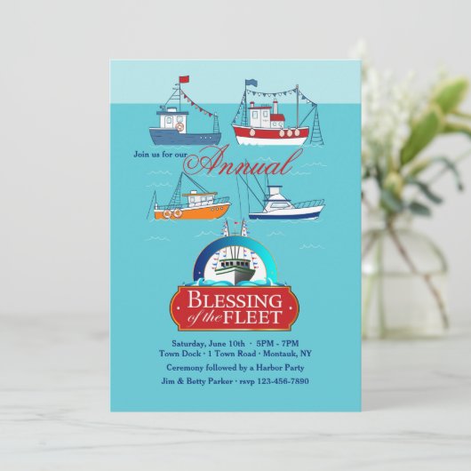 Bénédiction de la flotte Invitation (Debout devant)