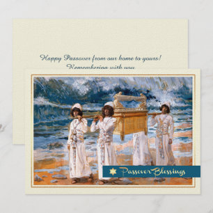 Bénédiction de la Pâque. Carte de voeux pour les b