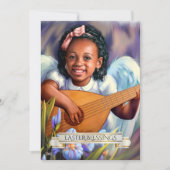 Bénédiction de Pâques. Petit Angle avec carte Lute (Devant)