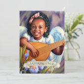 Bénédiction de Pâques. Petit Angle avec carte Lute (Debout devant)