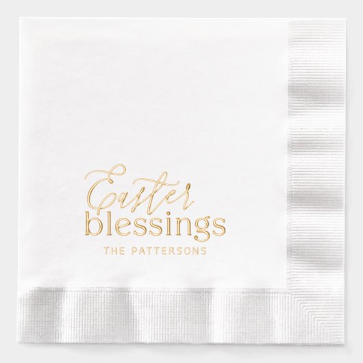 Bénédiction de Pâques Typographie de script Nom re (Recto)