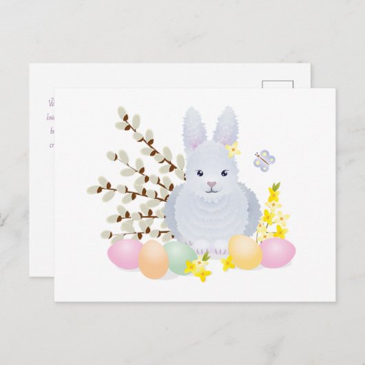 Bénédiction de Pâques : une carte postale pleine d (Devant / Derrière)