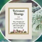 Bénédiction de retraite pour carte d'ami