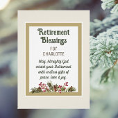 Bénédiction de retraite pour carte d'ami