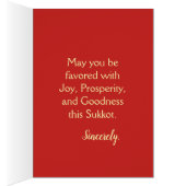 Bénédiction de Sukot Feuilles de l'érable (Intérieur (Droit))