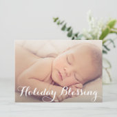 Bénédiction | Faire-part de naissance de vacances (Debout devant)