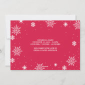 Bénédiction | Faire-part de naissance de vacances (Dos)