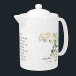 Bénédiction irlandaise ancienne et personnalisatio<br><div class="desc">Une belle Bénédiction irlandaise pour un mariage de style verdoyant. Le design de saison de St. Patrick. Roses ivoire avec assortiment Aquarelle mariage verdure d'Eucalyptus et baies.</div>