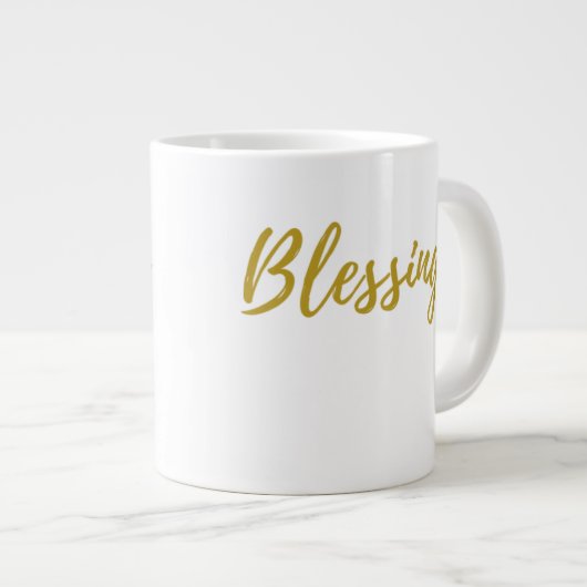 Bénédiction Jumbo 20 oz Mug (Devant droit)