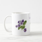 bénédiction pâques violet violet aquarelle Mug (Gauche)