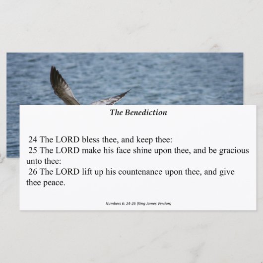Benediction Prayer Kaart (Voorkant / Achterkant)