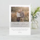 Bénédiction religieuse de Noël Nouveau-marié Carte (Debout devant)