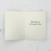 Bénédiction sur la Saint Patrick's Day - Carte (Intérieur)