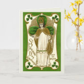 Bénédiction sur la Saint Patrick's Day - Carte (Fleur jaune)
