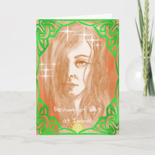 Bénédictions à Imbolc carte de voeux (Devant)