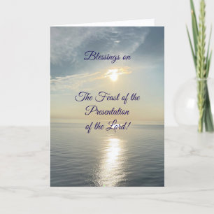 Bénédictions à la fête de la présentation, carte