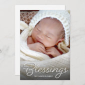 Bénédictions Bébé Faire-part de naissance (Devant / Derrière)