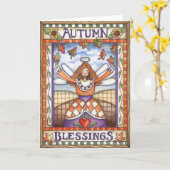 Bénédictions d'automne - Carte de voeux (Fleur jaune)