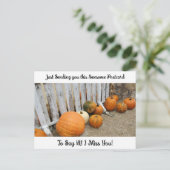 Bénédictions d'automne "Je te manque" dit Hi Carte (Debout devant)