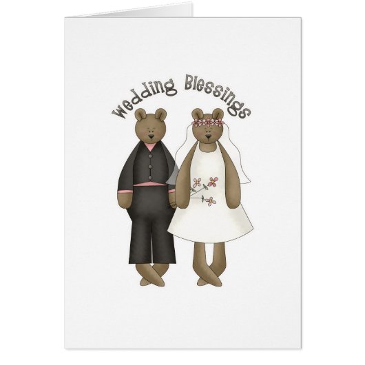Bénédictions de mariage d'ours de nounours (Devant)
