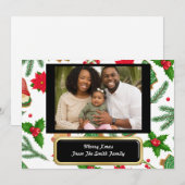 Bénédictions de Noël Carte personnalisée chrétienn (Devant / Derrière)