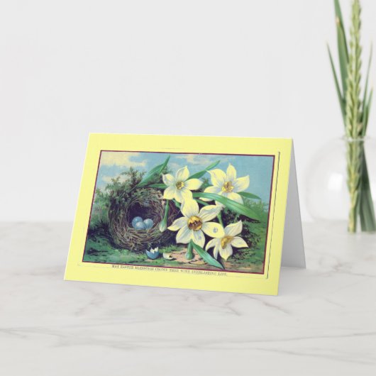 Bénédictions de Pâques vintages pour vous Carte de (Devant)