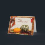 Bénédictions de Thanksgivukkah avec le carte photo<br><div class="desc">Une carte orientée de Thanksgivukkah de bel automne avec le feuille d'automne et les courges et les citrouilles colorés. Cette carte serait parfaite pour envoyer aux amis et à la famille pendant Hanoukka et le thanksgiving. Personnalisez cette carte de Thanksgivukkah avec vos propres texte d'intérieur et couleurs des textes.</div>