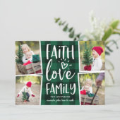 Bénédictions de vacances | Carte de collage photo  (Debout devant)