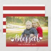 Bénédictions de vacances | Carte photo de vacances (Devant / Derrière)