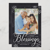 Bénédictions de vacances Carte photo de vacances (Devant / Derrière)