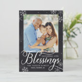 Bénédictions de vacances Carte photo de vacances (Debout devant)